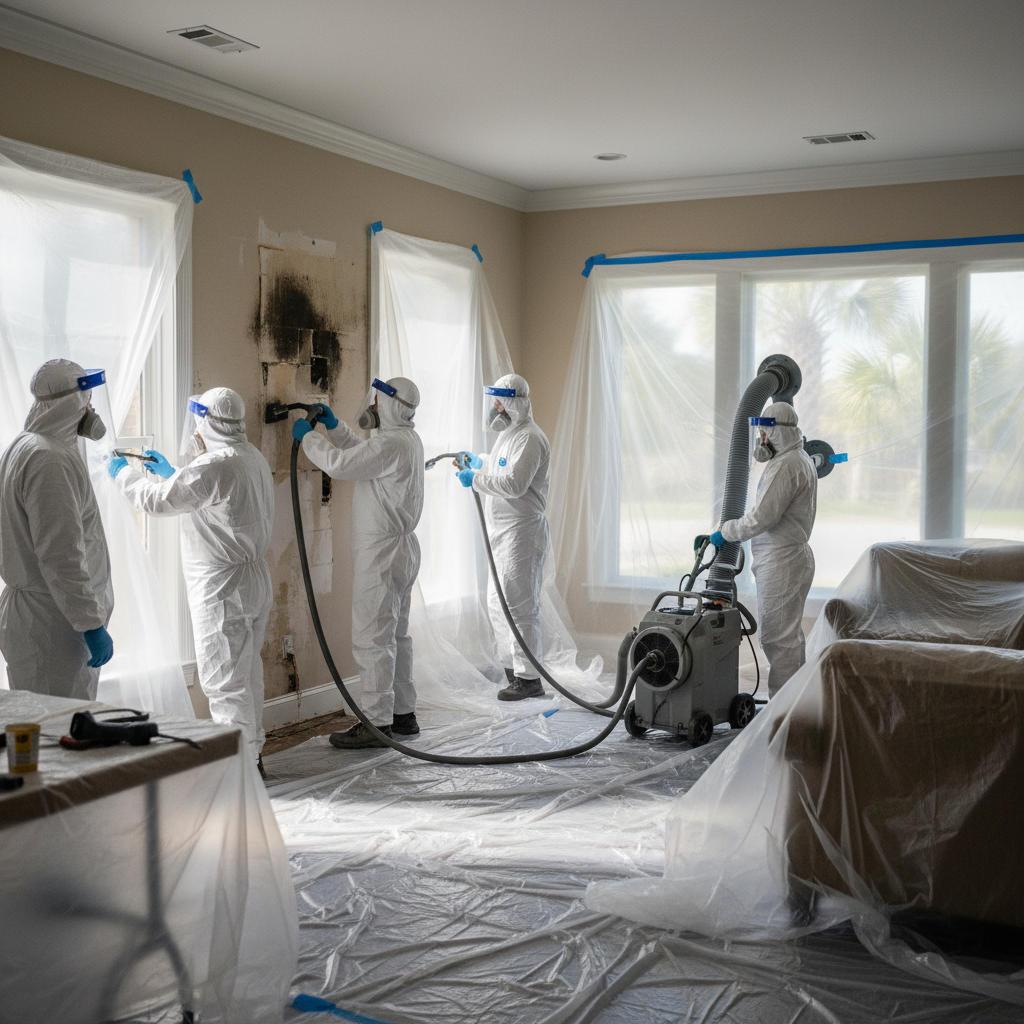 How does mold remediation work in a newer home?