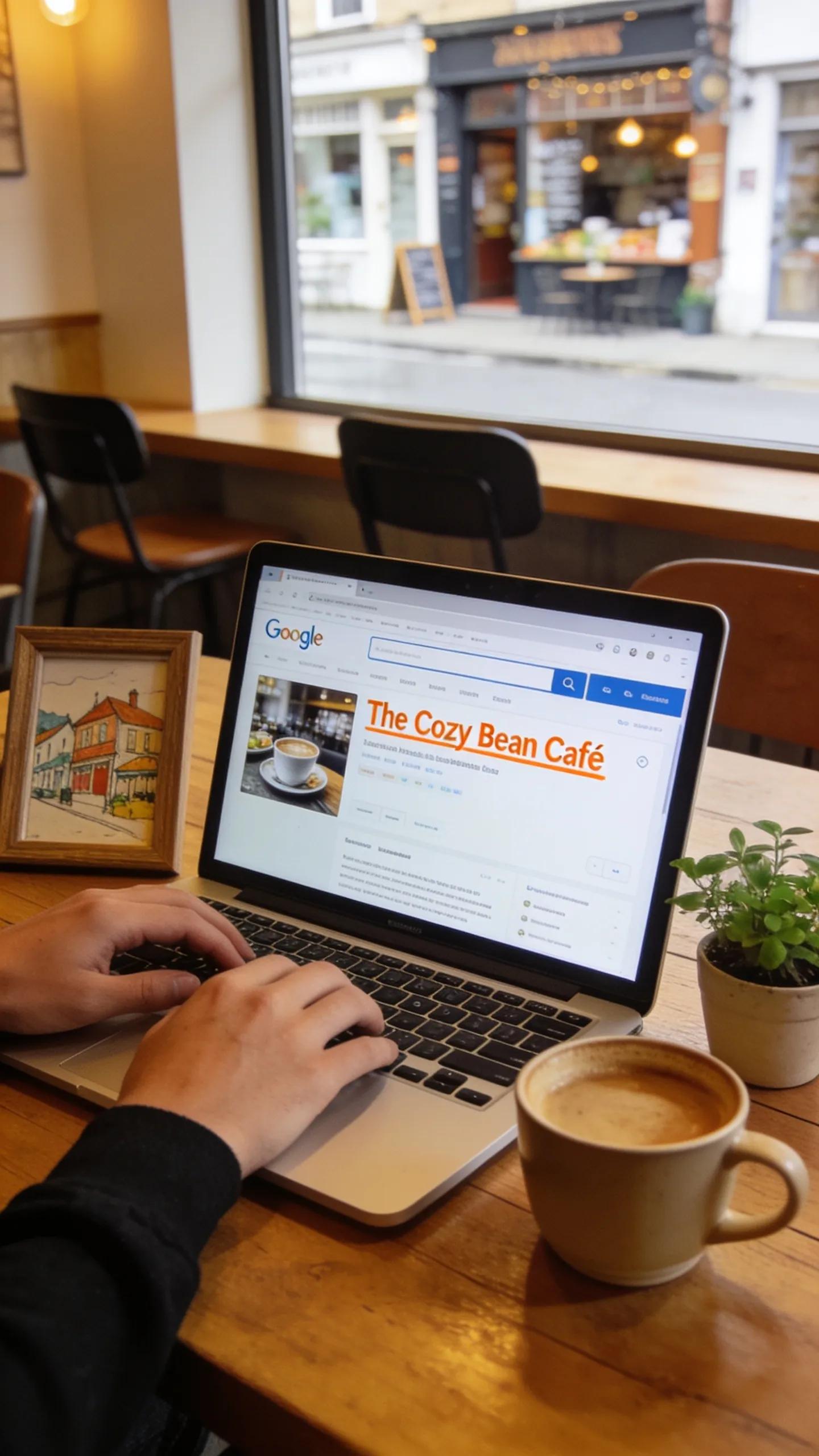 Close-up of a laptop screen showing Google search results with a focus on local business listings, highlighting the significance of local SEO.
