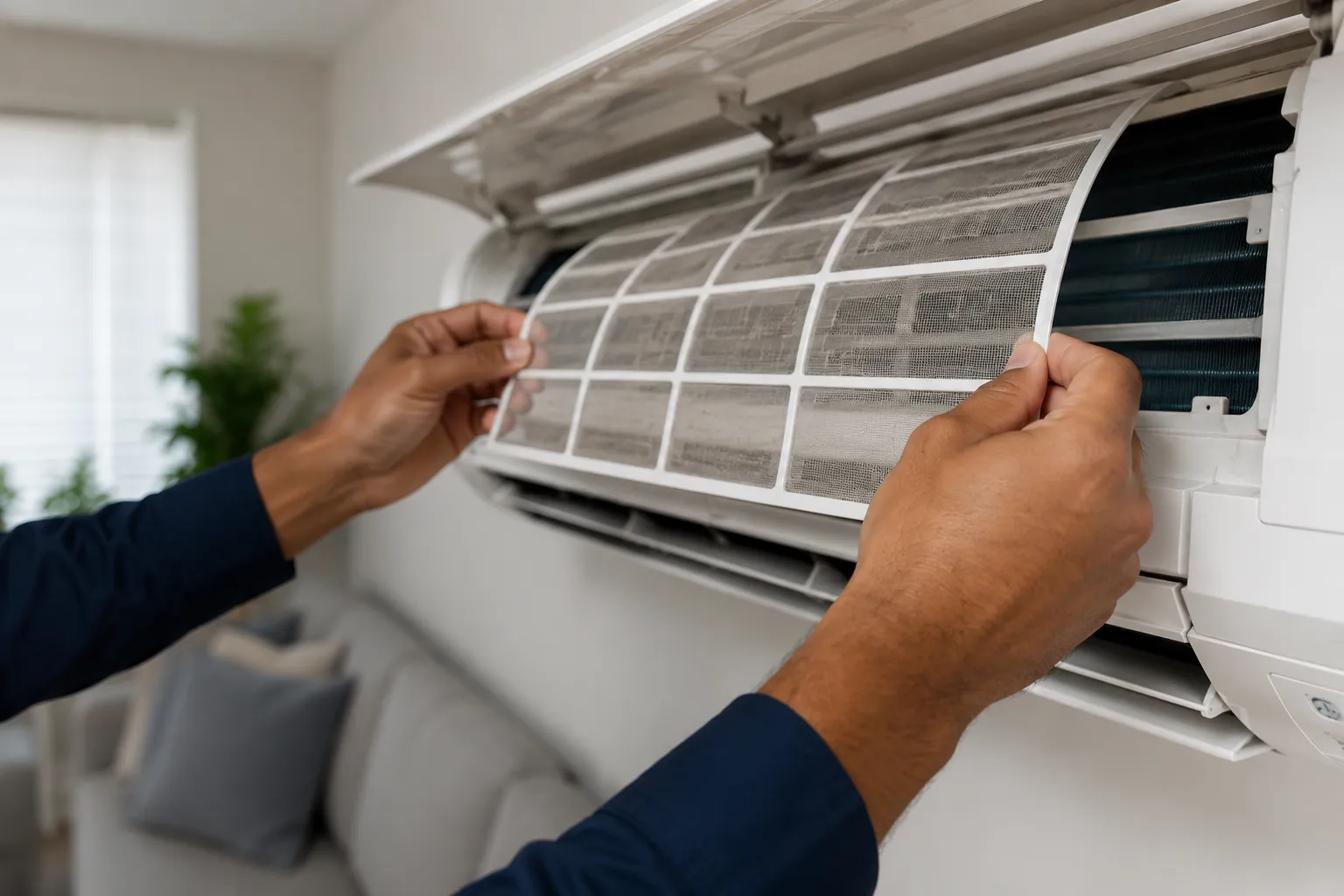 Cleaning an AC filter regularly helps Florida homeowners prevent emergency cooling issues and maintain efficiency Cleaning an AC filter regularly helps Florida homeowners prevent emergency cooling issues and maintain efficiency