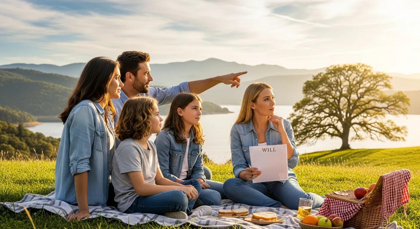 Family enjoying nature, representing the importance of estate planning