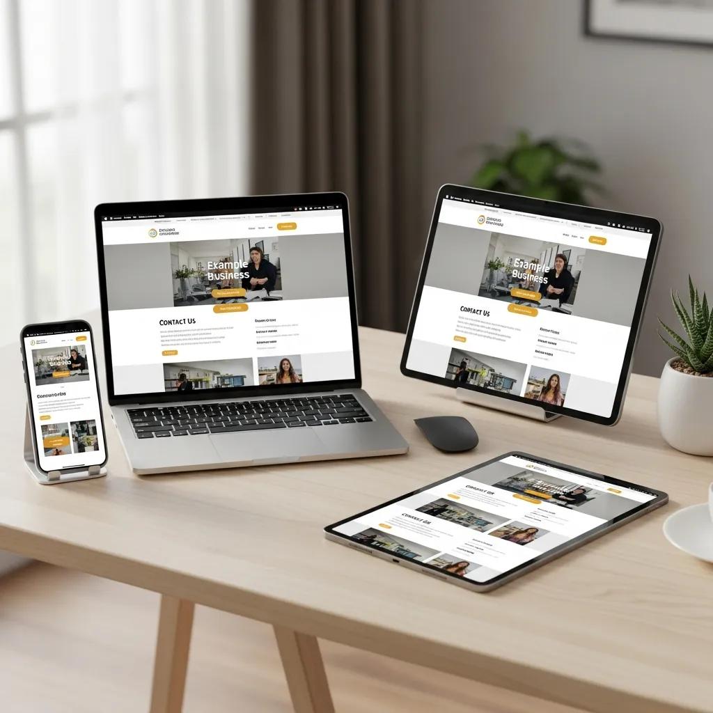 Devices showcasing responsive web design for improved user experience