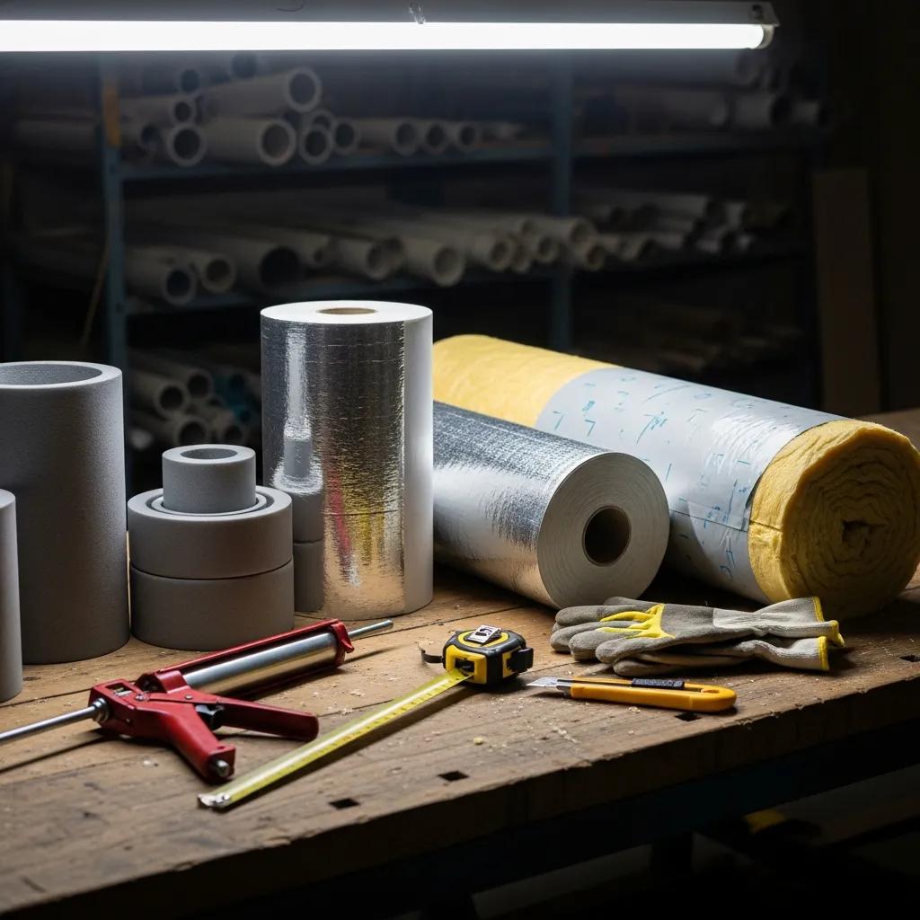 Selection of pipe insulation types for winter protection