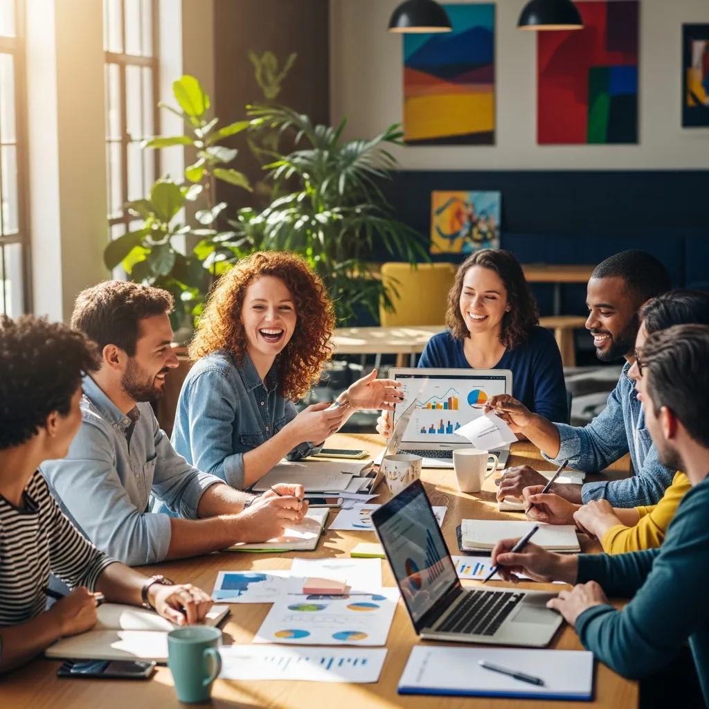 Diverse group engaged in a coaching session, highlighting community support and collaborative learning