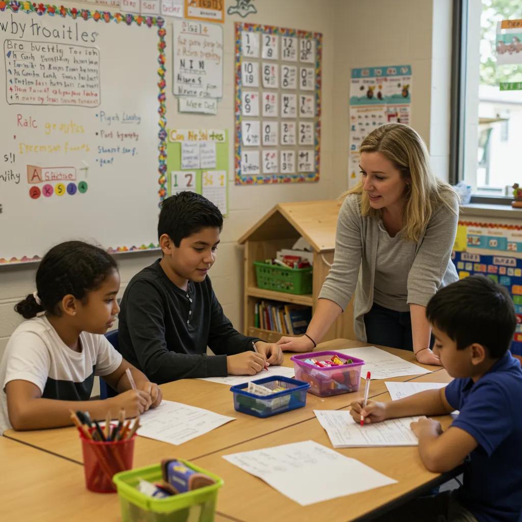 Diverse children in a supportive classroom environment promoting emotional safety in learning