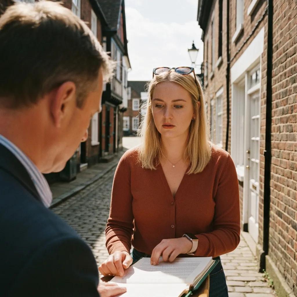 Investigator conducting a local field enquiry in Exeter &mdash; highlighting our regional knowledge for people tracing