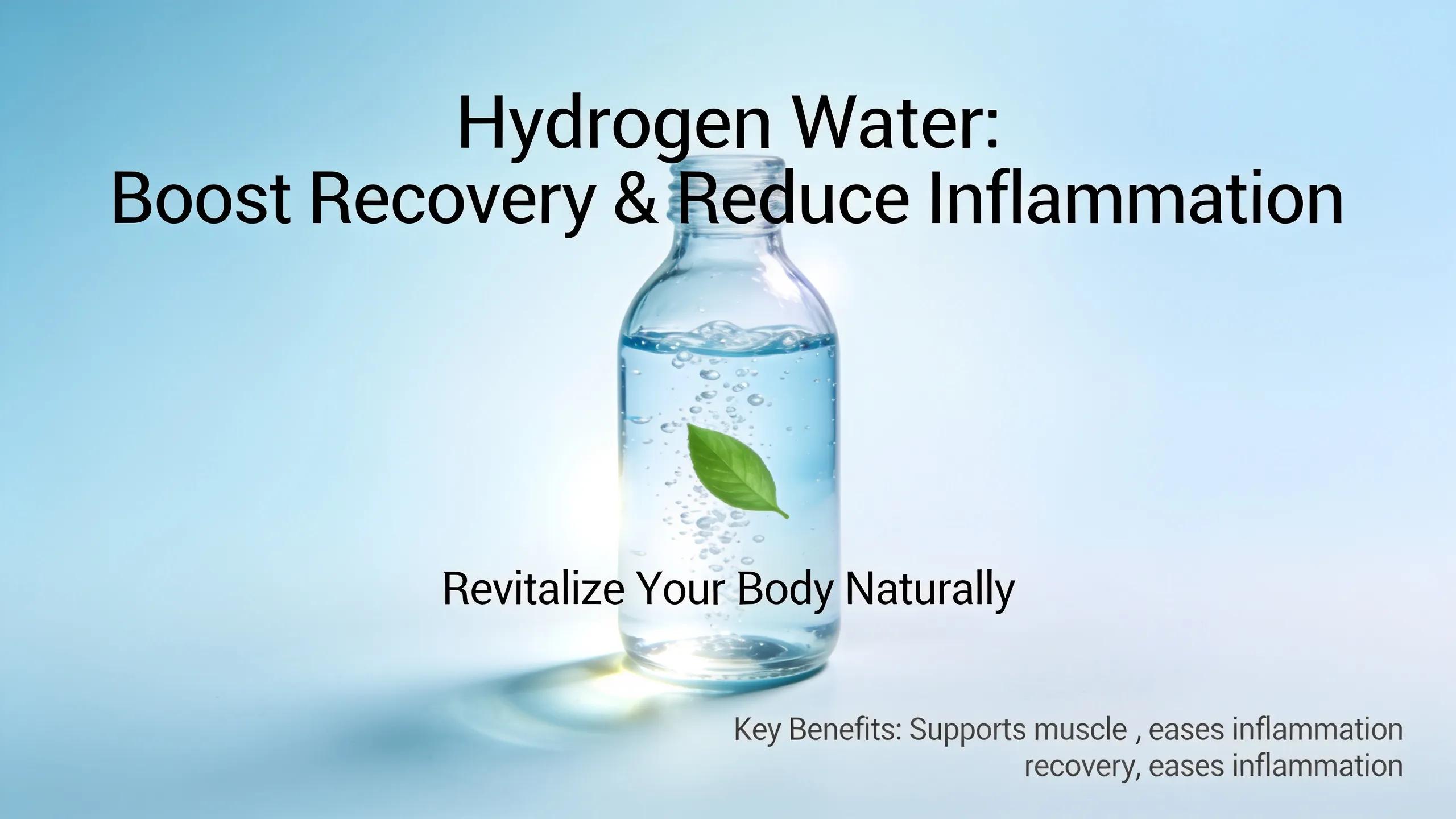 Hydrogen Water: Boost Recovery & Reduce Inflammation