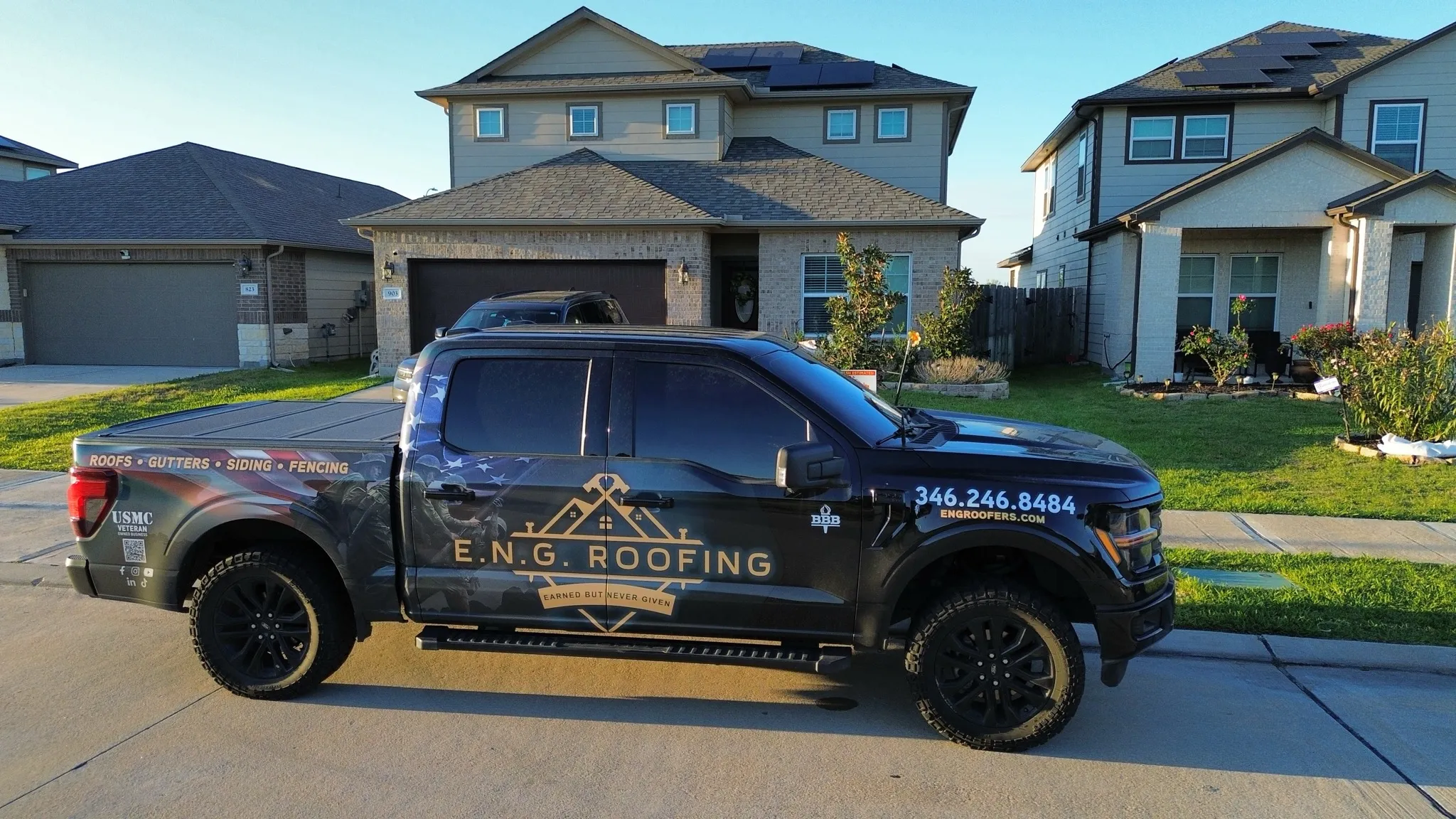 Licensed roofing contractor presenting certification and insurance to a homeowner, highlighting trust and professionalism Licensed roofing contractor presenting certification and insurance to a homeowner, highlighting trust and professionalism