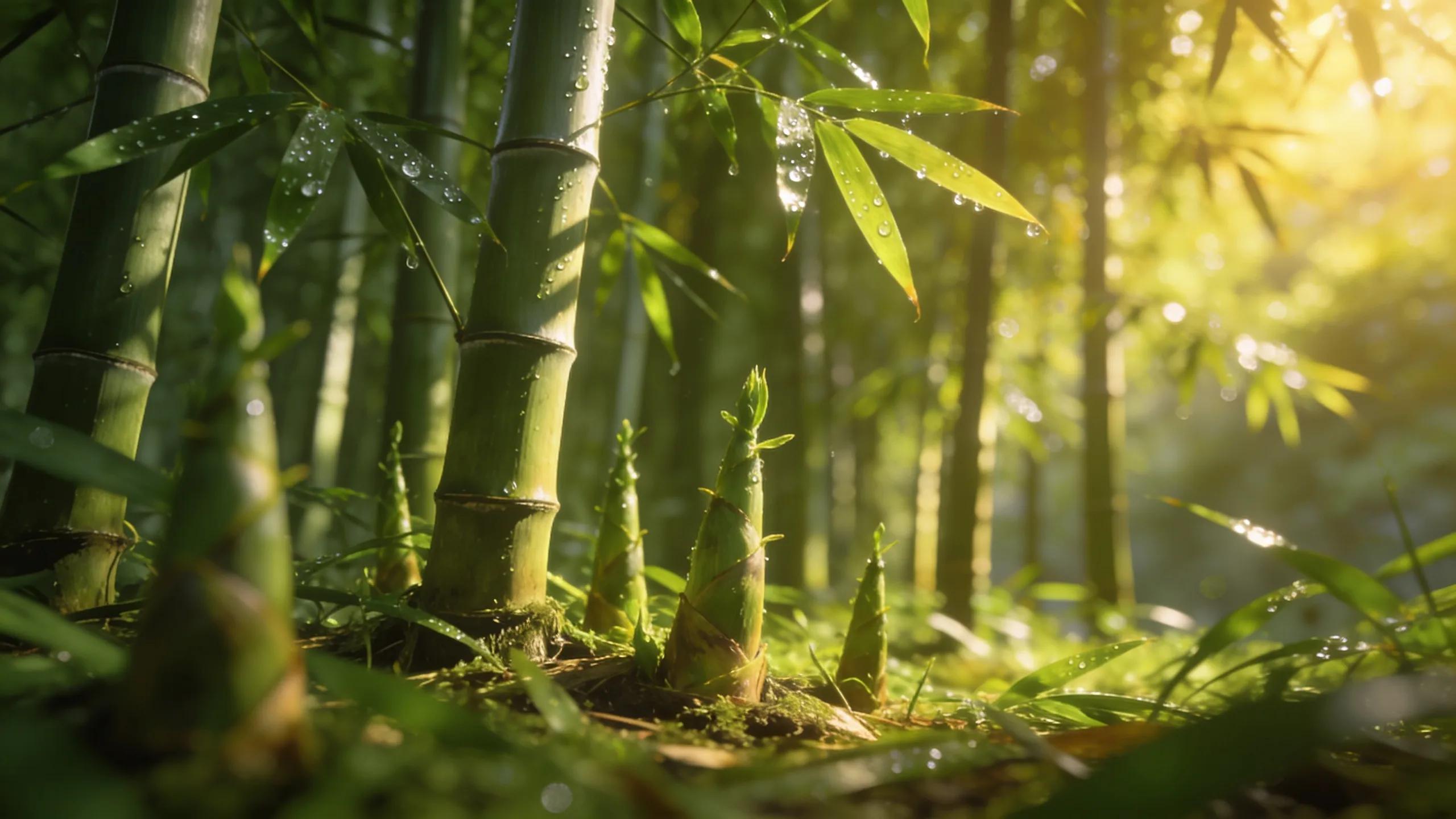 Lush bamboo forest illustrating sustainable resource growth and environmental benefits of bamboo