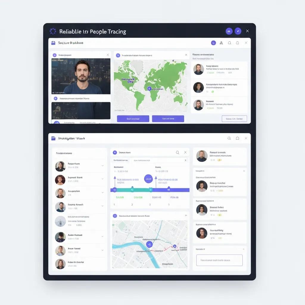 Secure database interface and investigator workflow used in reliable people tracing