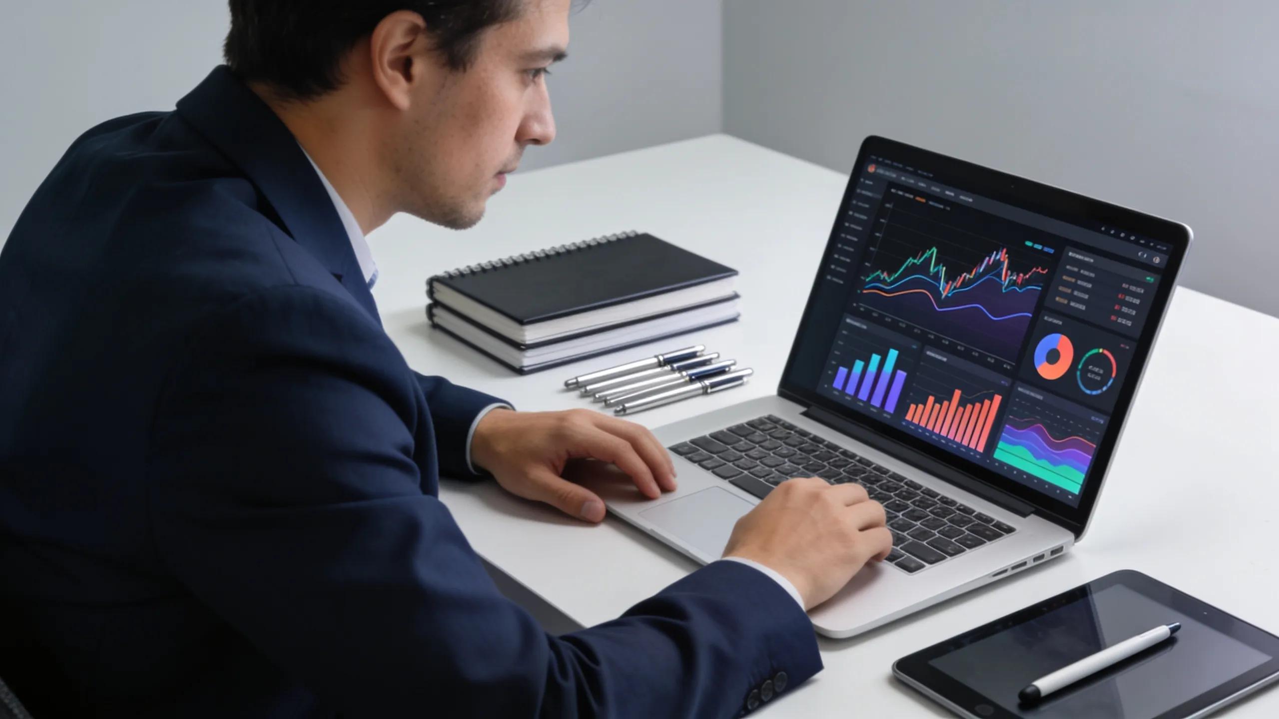 Financial coach using AI analytics tools to enhance digital presence and engagement strategies