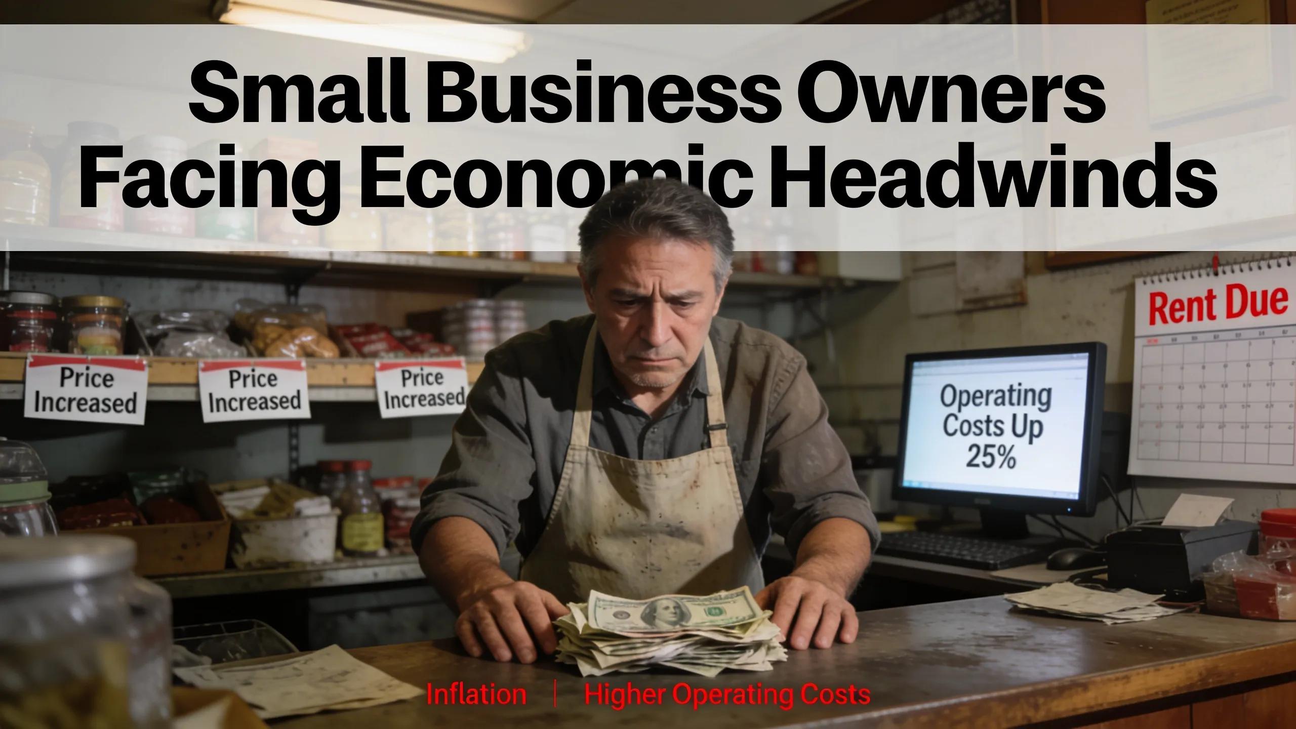 Small business owners facing economic headwinds such as inflation and higher operating costs often fall