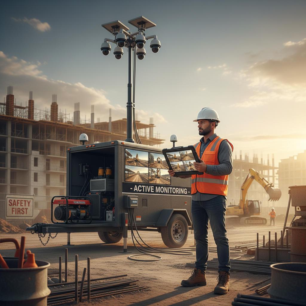 Improving Security for Construction Sites with Mobile Surveillance