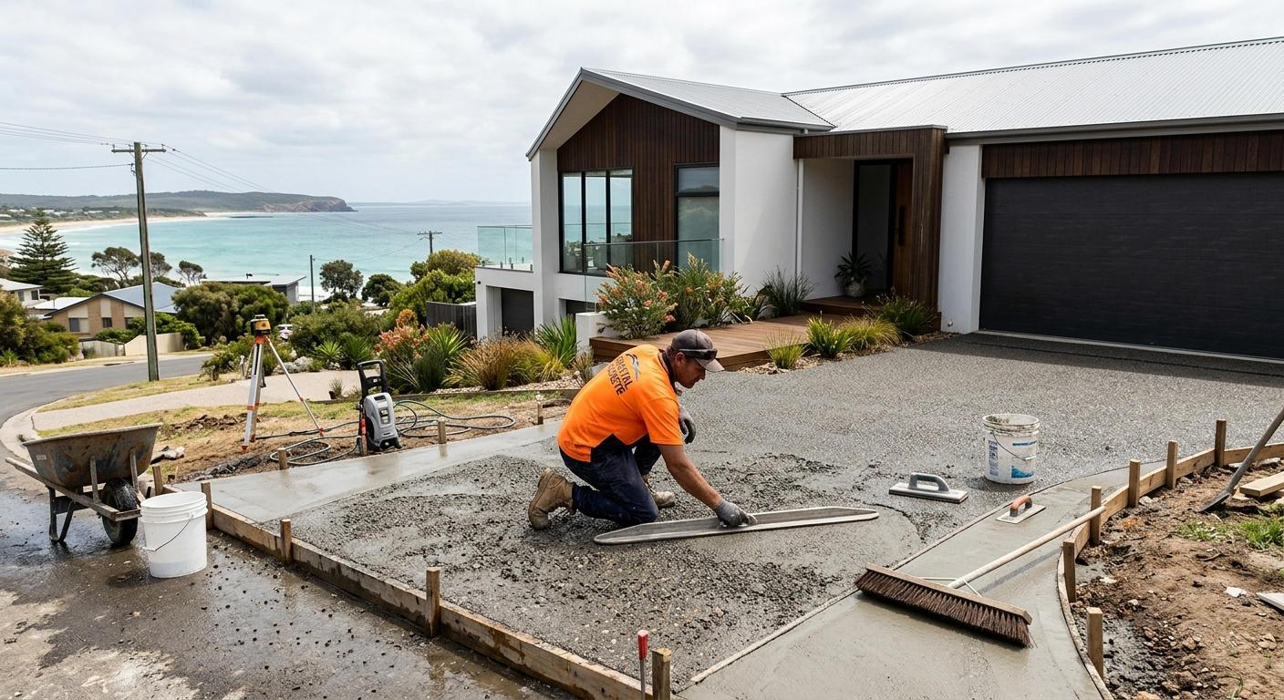Laying Fresh Concrete After Demolition Is Complete