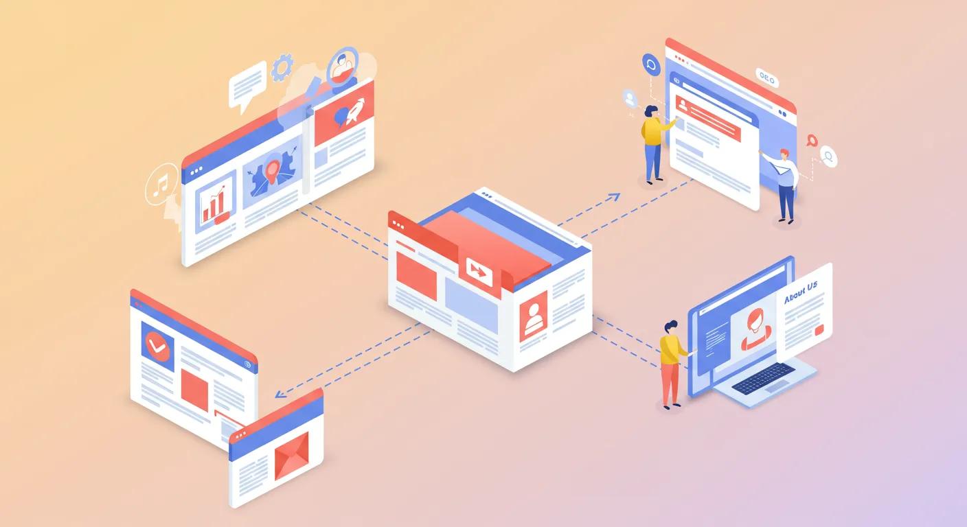 Foundational website structure across pages and devices