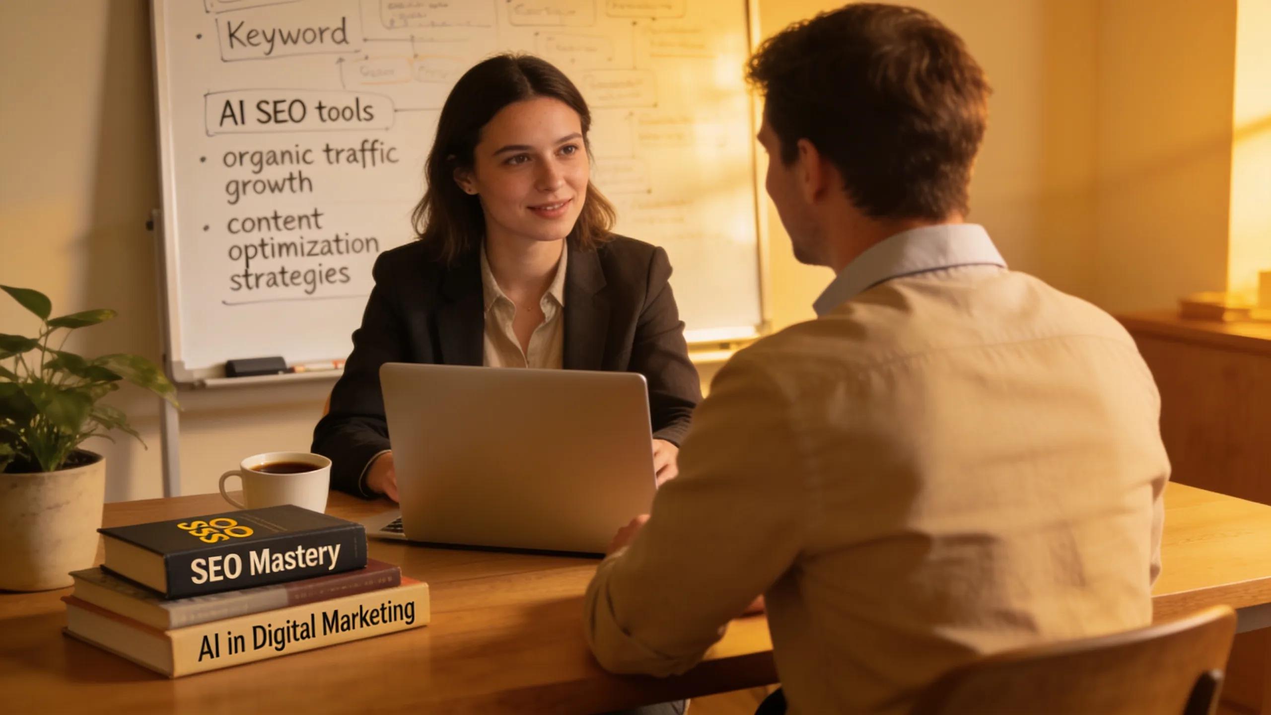Business team analyzing SEO package pricing options together Business team analyzing SEO package pricing options together