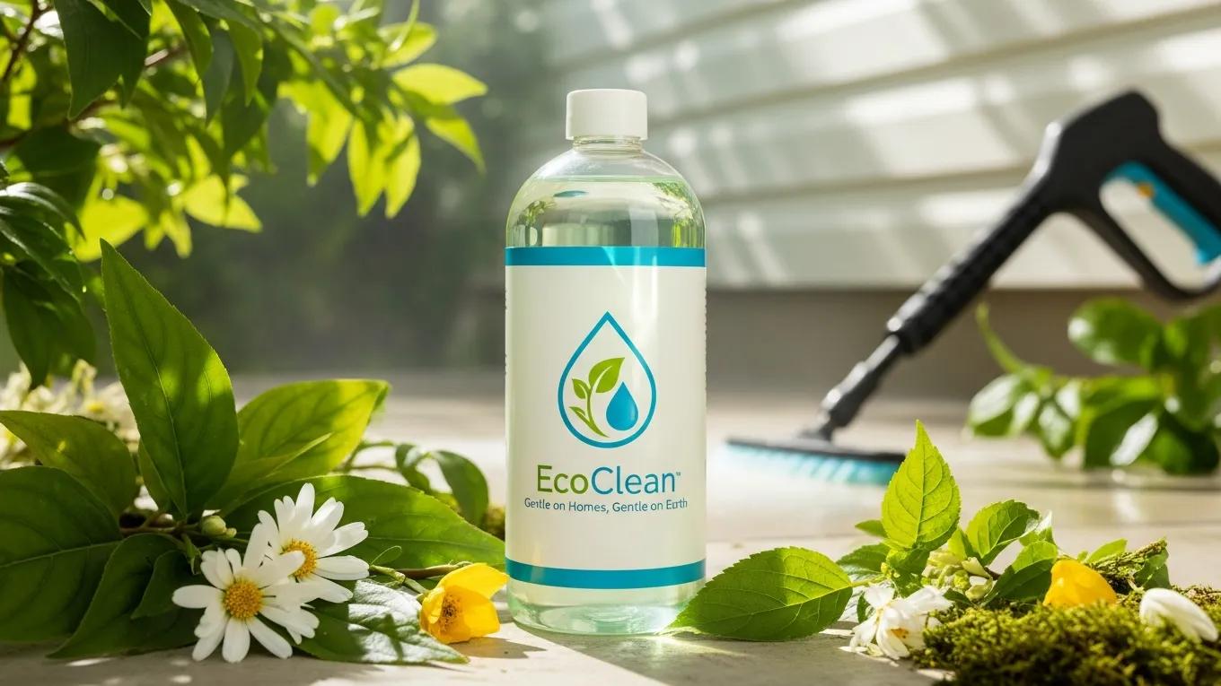 Eco-friendly cleaning solutions for soft washing with natural elements