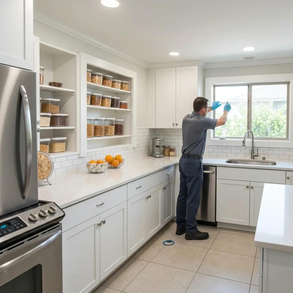 Clean Boca Raton kitchen illustrating cockroach prevention tips