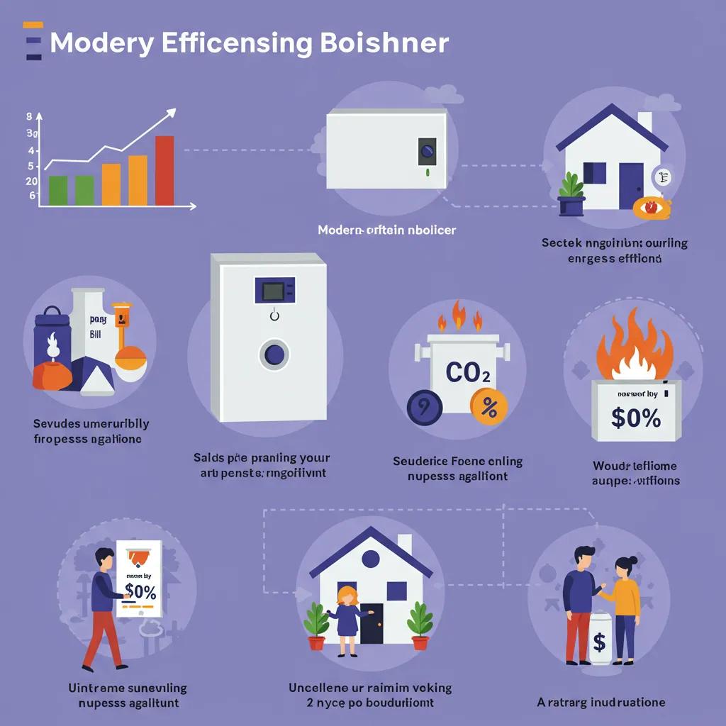Energy efficiency benefits of modern A-rated condensing boilers