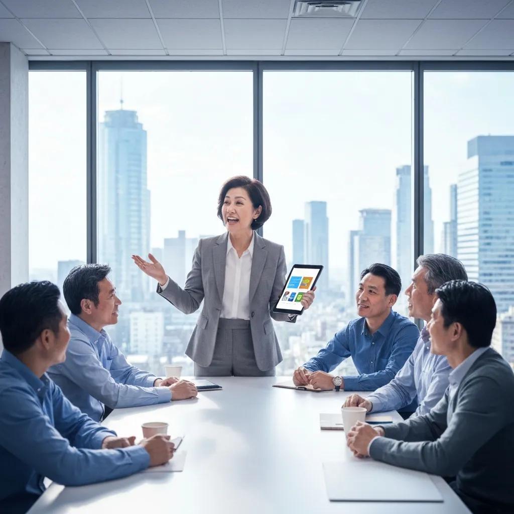 Entrepreneur preparing E-2 application materials at a desk