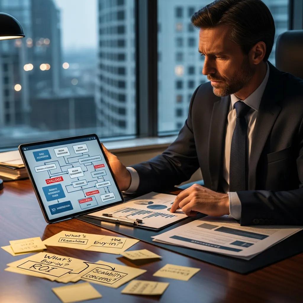Leader weighing organizational and technical barriers to AI sponsorship Leader weighing organizational and technical barriers to AI sponsorship