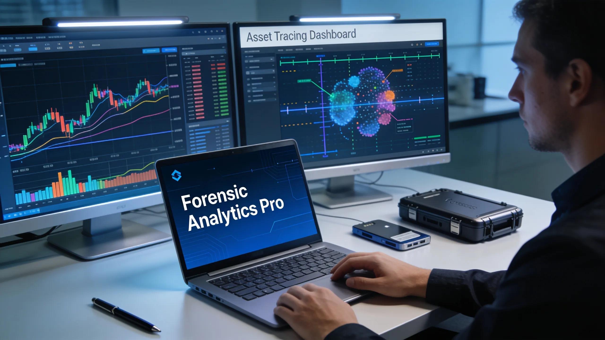 Digital forensic tools aiding in the analysis of financial transactions for asset tracing