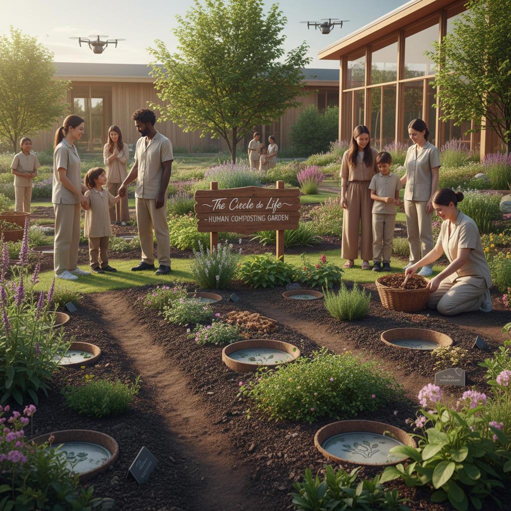 Transforming Humanity into Soil through Composting