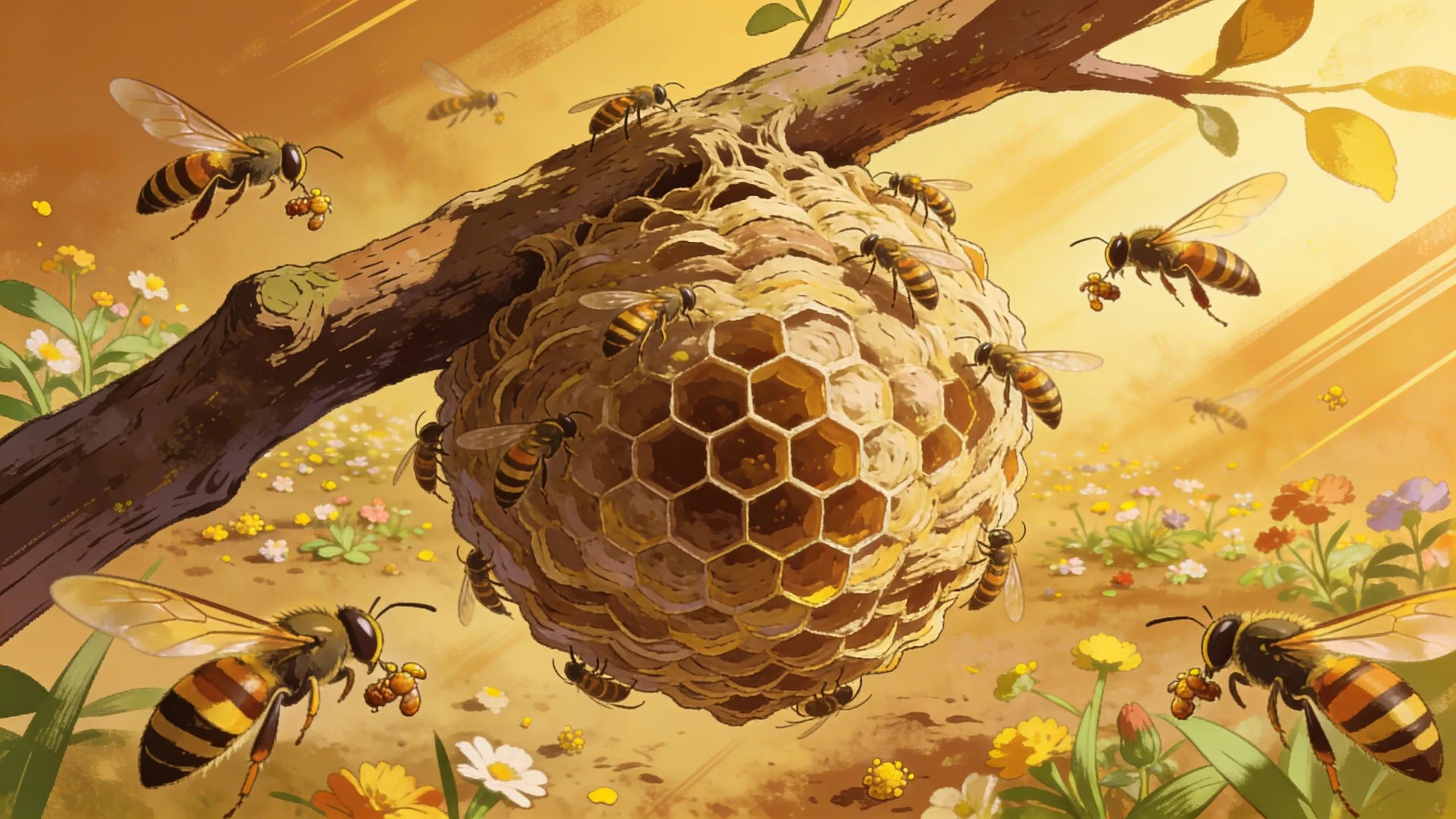 As colonies outgrow their nests, wasps expand their search for food across a wider area