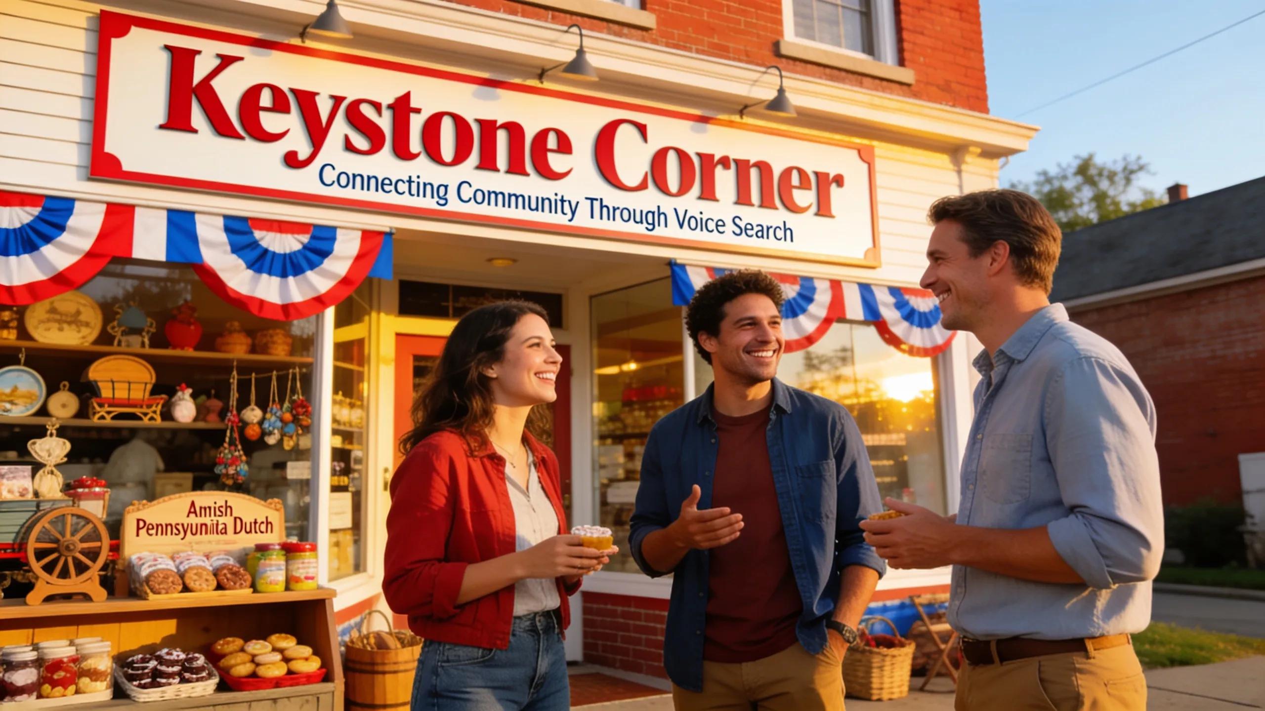 Vibrant storefront of a local Pennsylvania business illustrating community engagement
