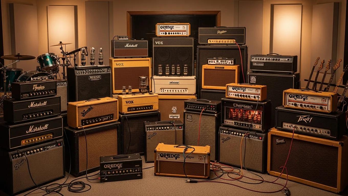 Visual representation guitar amplifiers,