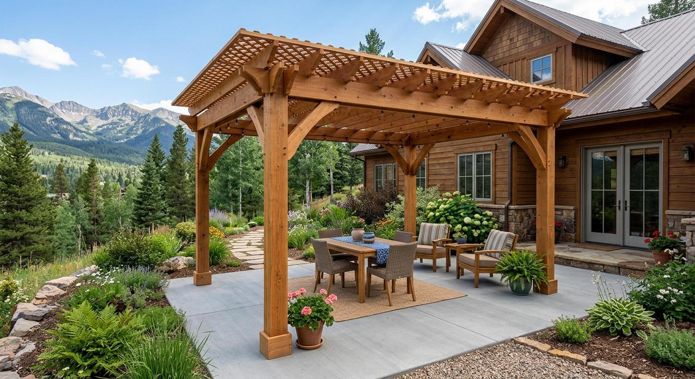 Custom Pergolas and Covered Patio Structures in Leavenworth WA