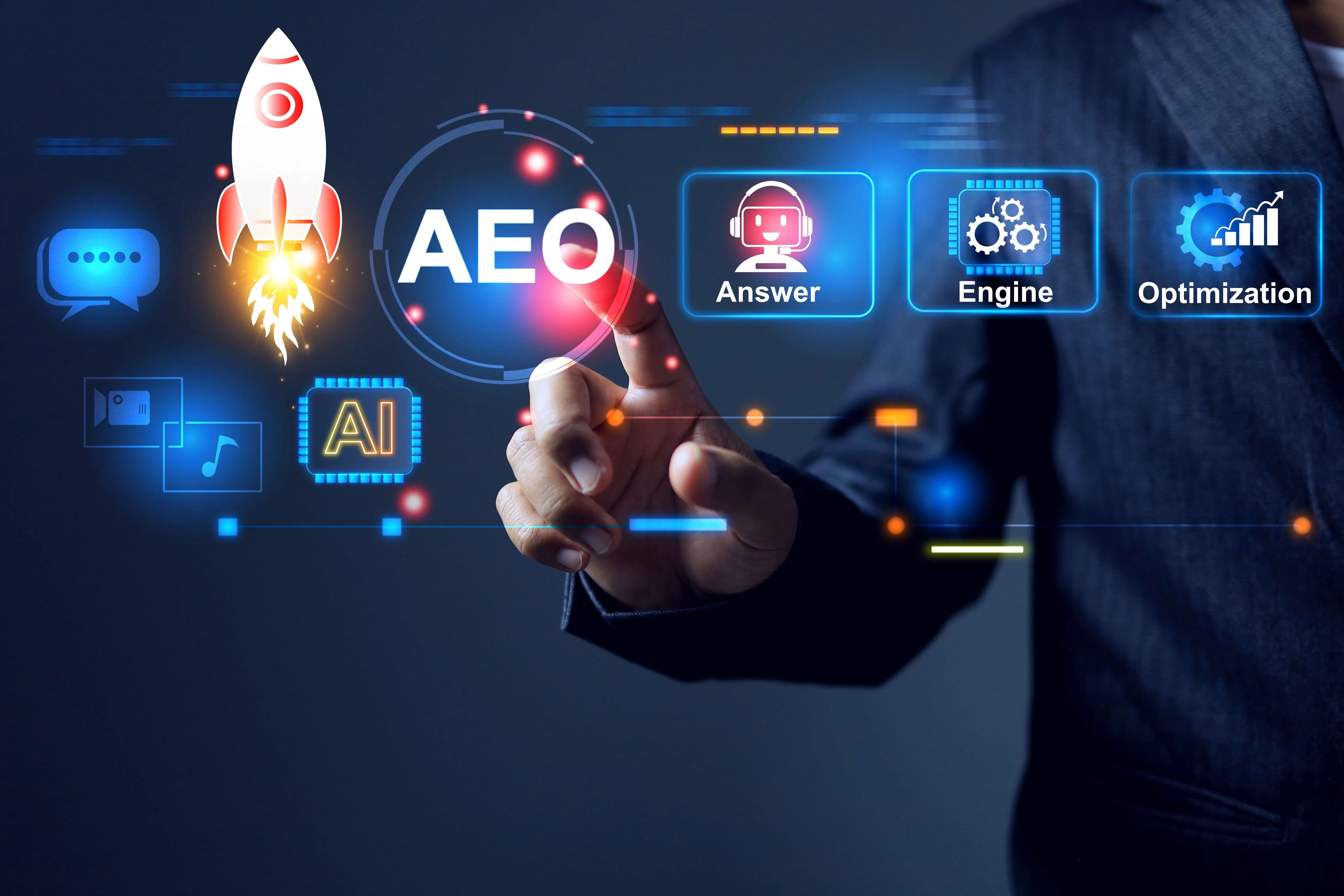 Visual representation of AEO benefits for small businesses, showcasing increased visibility and customer engagement