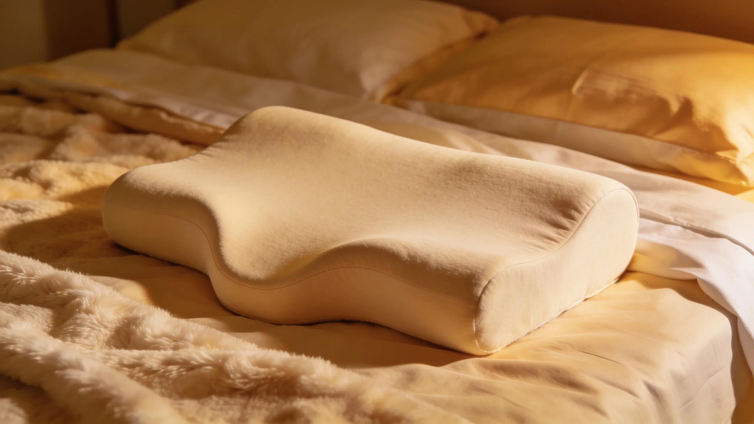 Contour pillow highlighting its supportive benefits for side sleepers in a cozy setting
