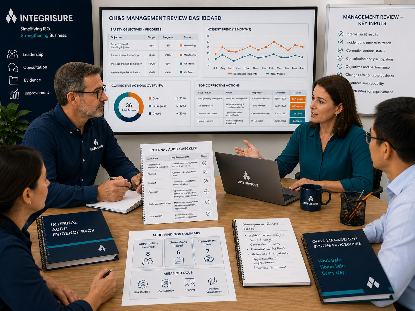 Check the OHSMS Through Internal Audit and Management Review