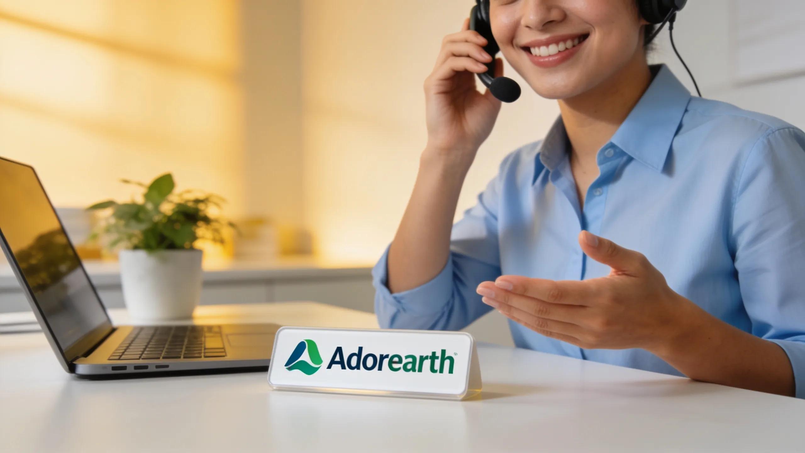 Friendly customer service representative providing assistance over the phone