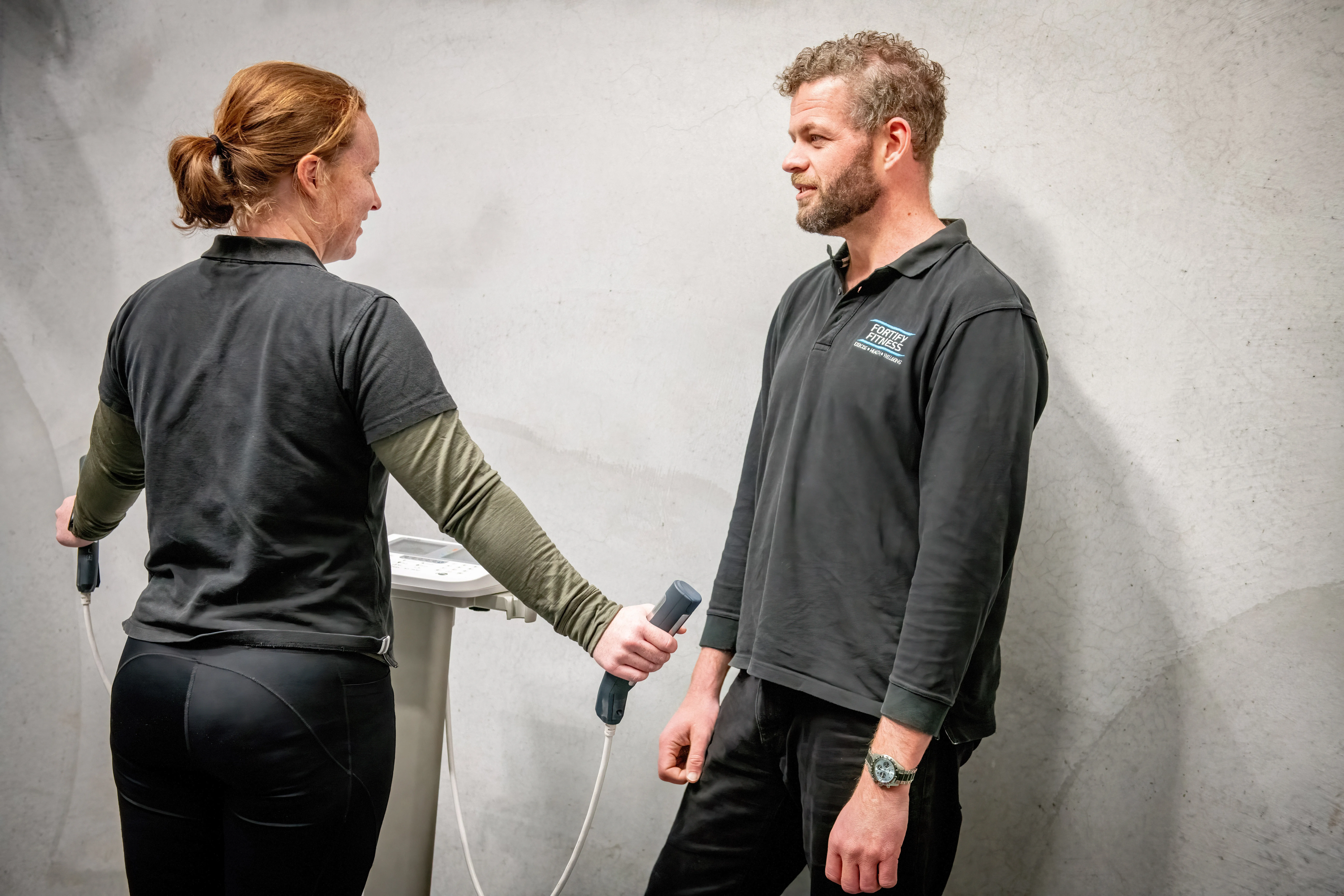 Fortify exercise physiologist assessing a client