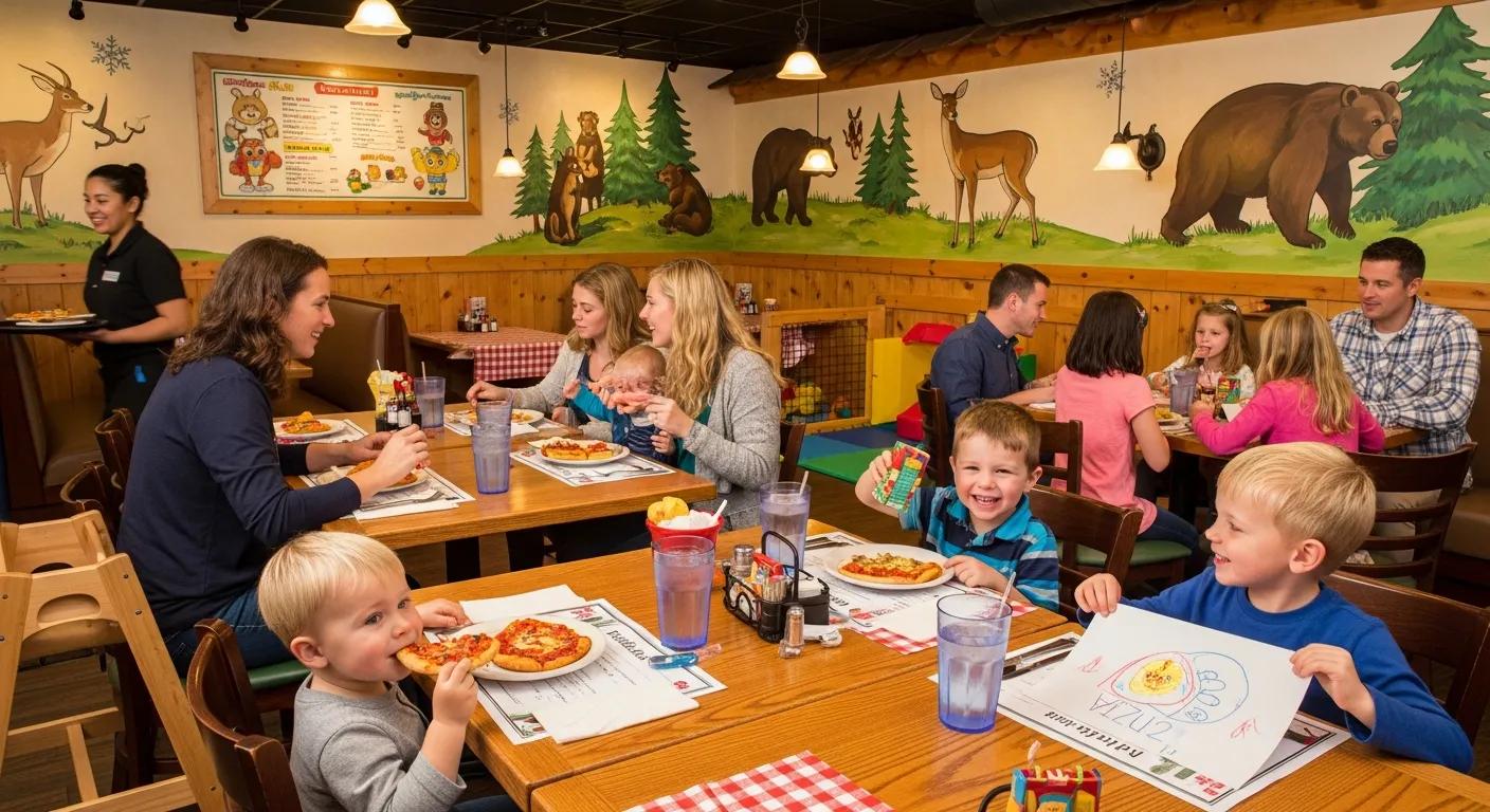 Family-friendly restaurant in Gaylord MI with children enjoying meals and a fun decor