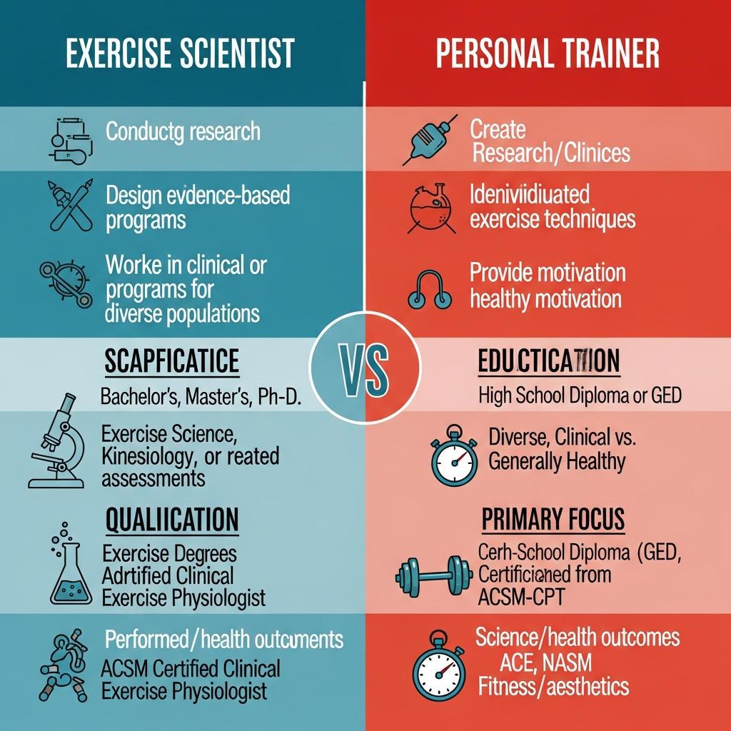 Distinctions Between Exercise Scientists and Personal Trainers