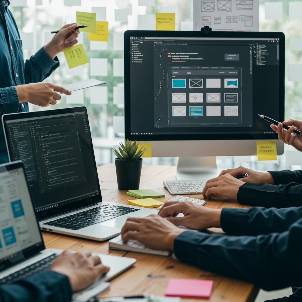 Marketing professional reviewing Google Ads campaign metrics on a computer