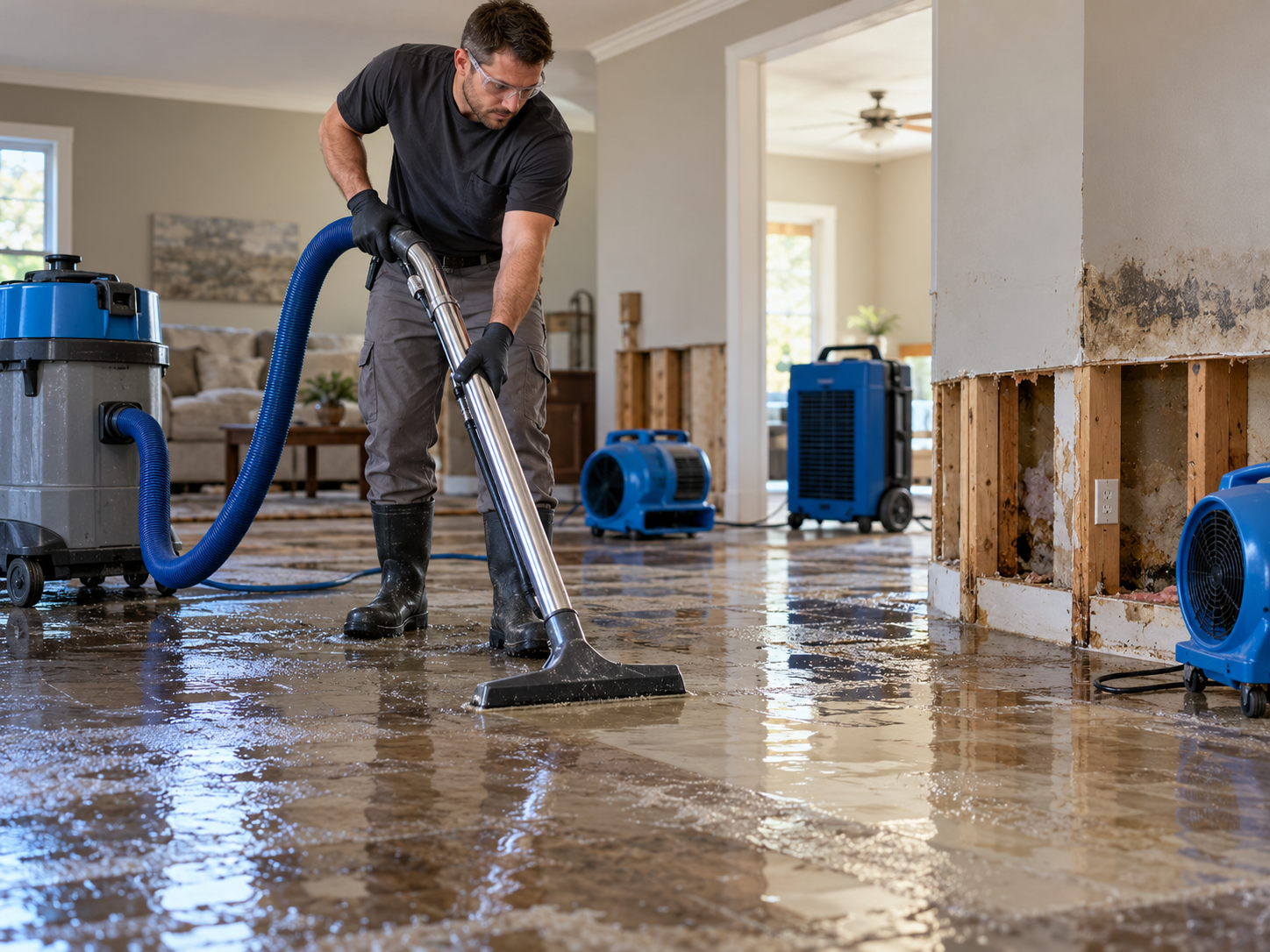 Storm Flood Cleanup and Burst Pipe Damage Recovery