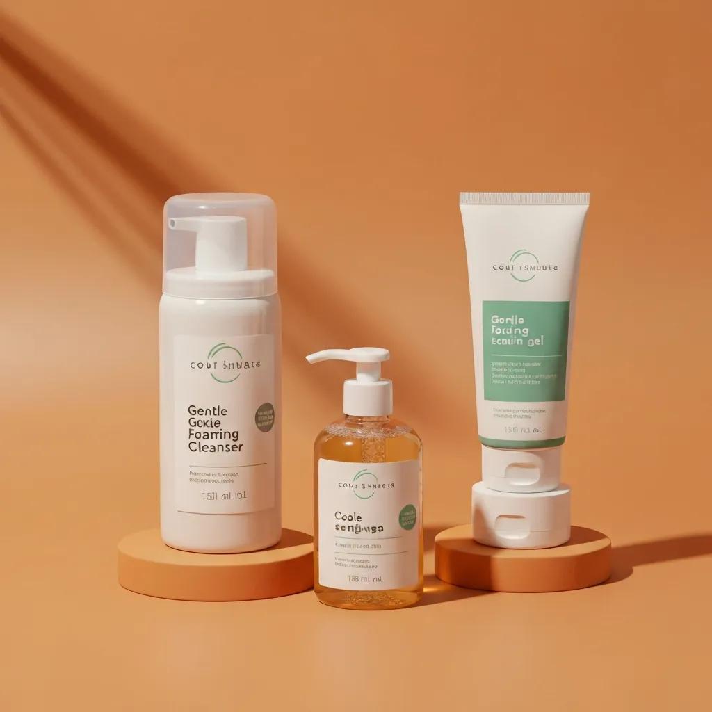 Selection of grooming products recommended for pre- and post-threading care