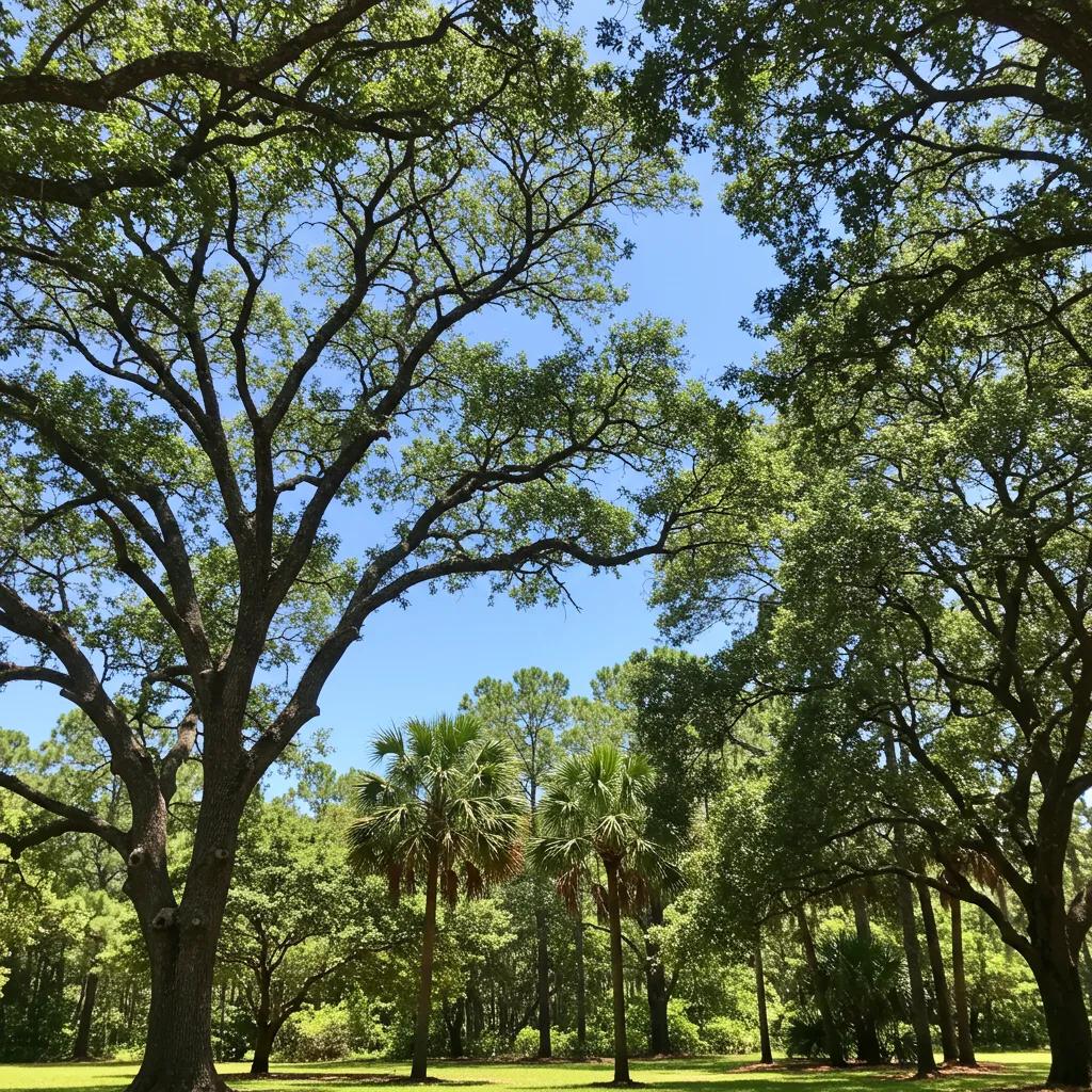 Healthy trees in Volusia County landscape emphasizing tree care importance