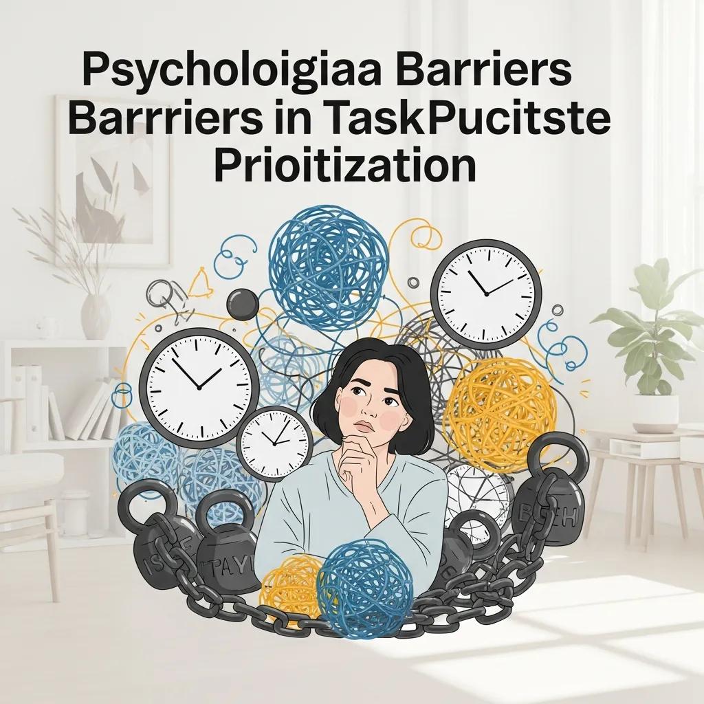 Metaphorical image showing psychological barriers to prioritization Metaphorical image showing psychological barriers to prioritization