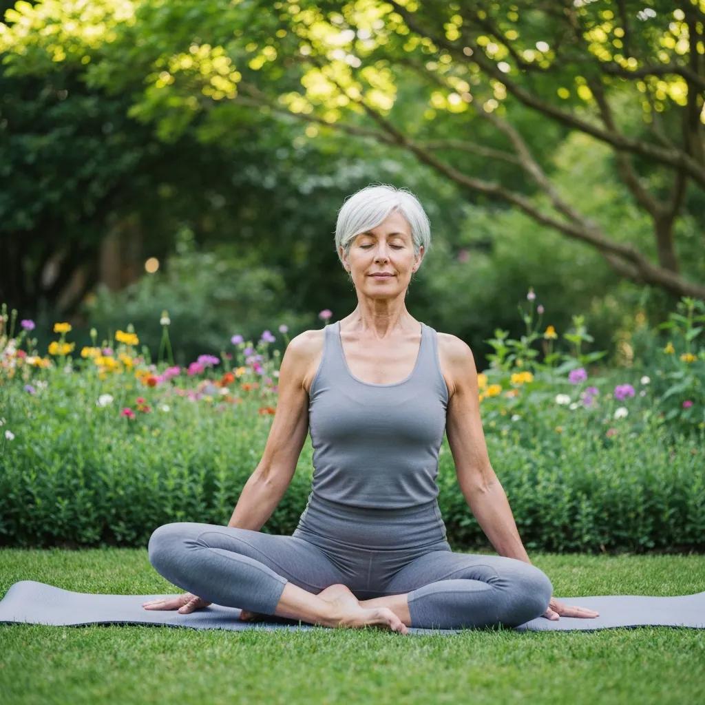 Person practicing a brief mindfulness exercise outdoors to support emotional clarity