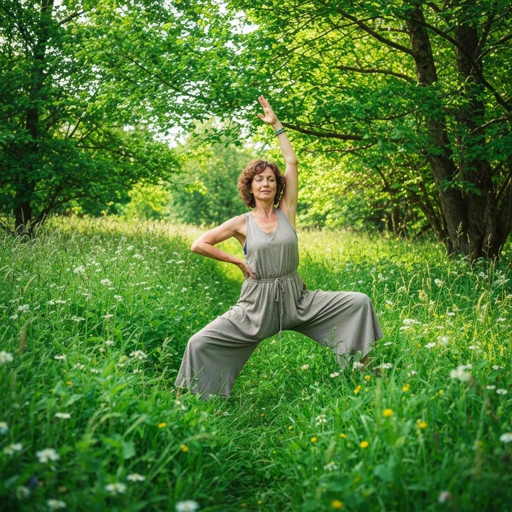 Person practicing mindful grounding outdoors to illustrate everyday coping skills