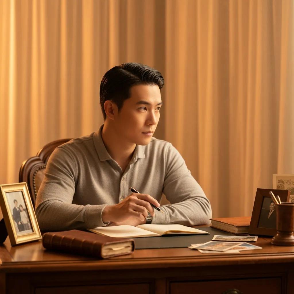 A person writing a thoughtful apology letter at a desk, reflecting on sincere communication. A person writing a thoughtful apology letter at a desk, reflecting on sincere communication.