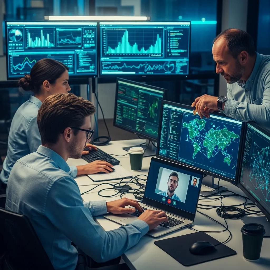 IT specialists providing remote support showcasing rapid response capabilities
