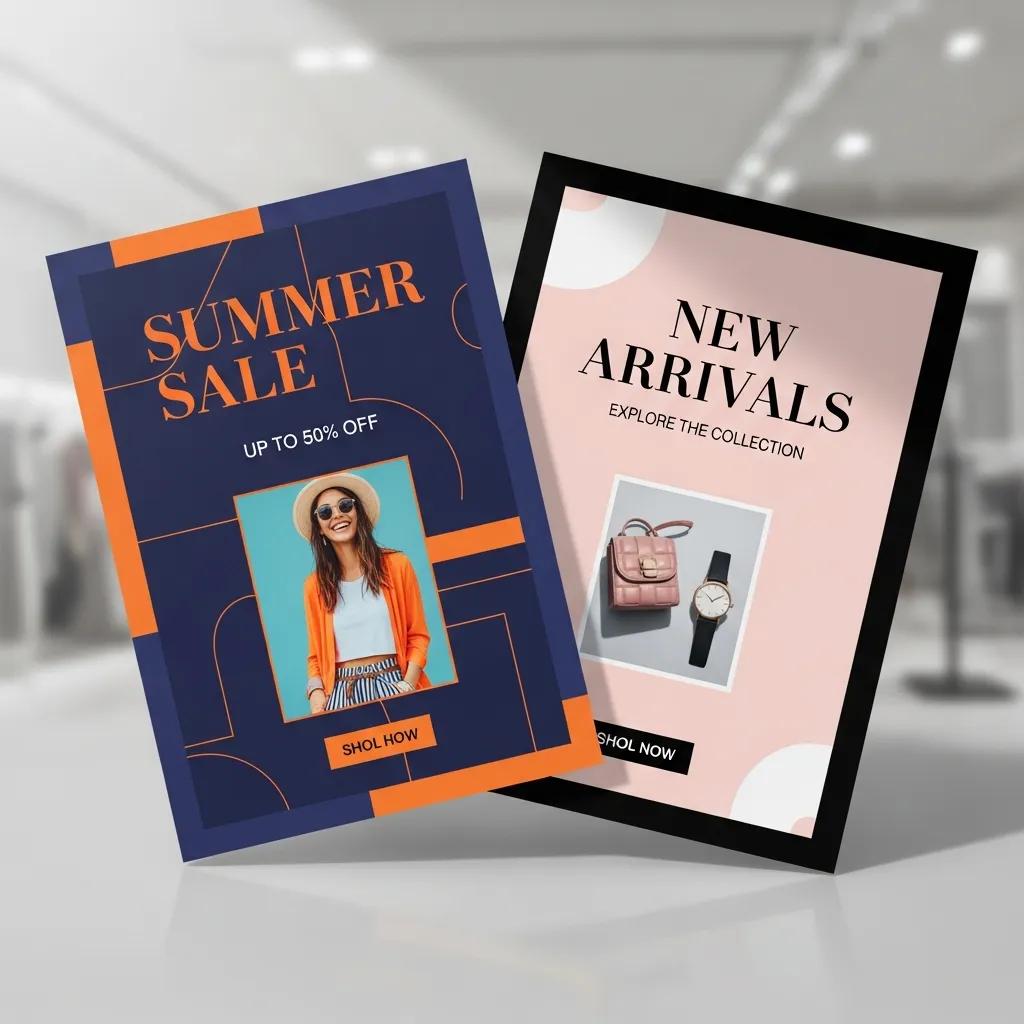 Key design elements for creating eye-catching retail posters