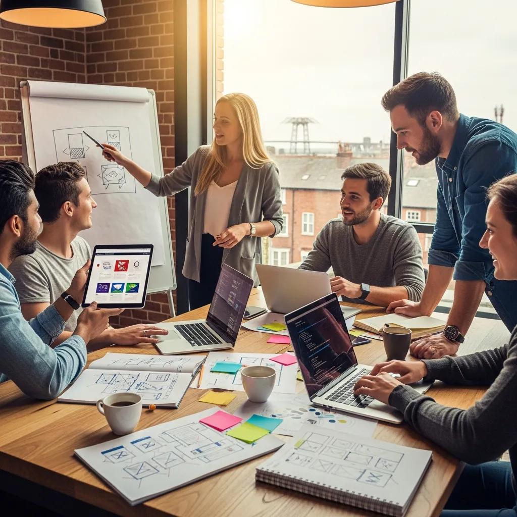 Local Middlesbrough web team collaborating — hands-on expertise and creative teamwork