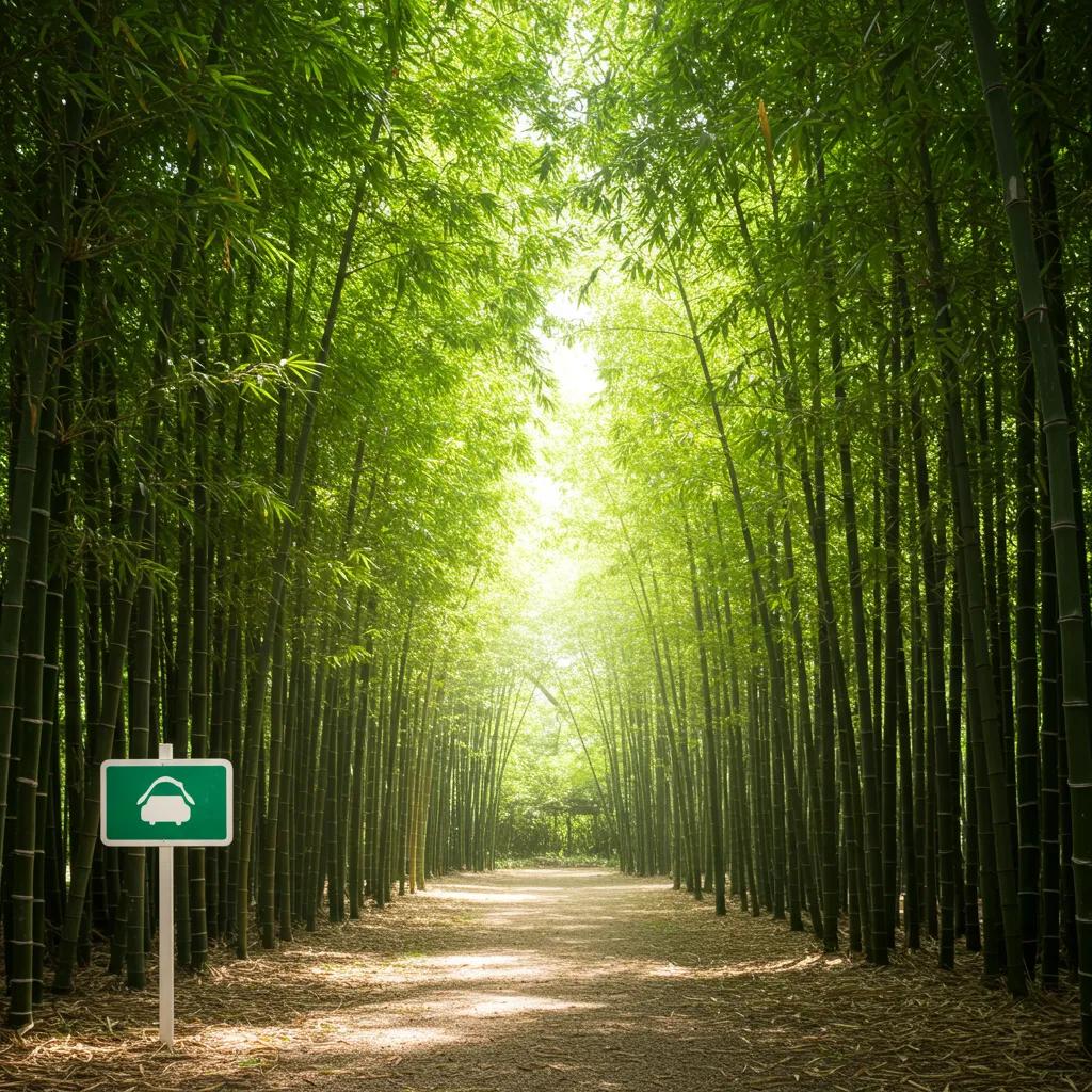 Lush bamboo plants in a natural setting, representing eco-friendly and sustainable practices