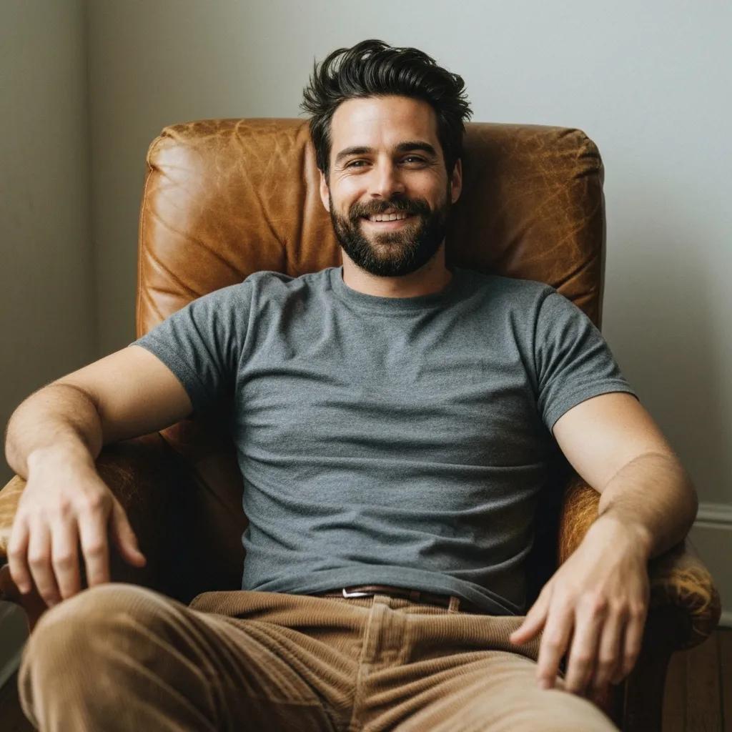Male client receiving eyebrow grooming at a salon, highlighting precision threading and professional service